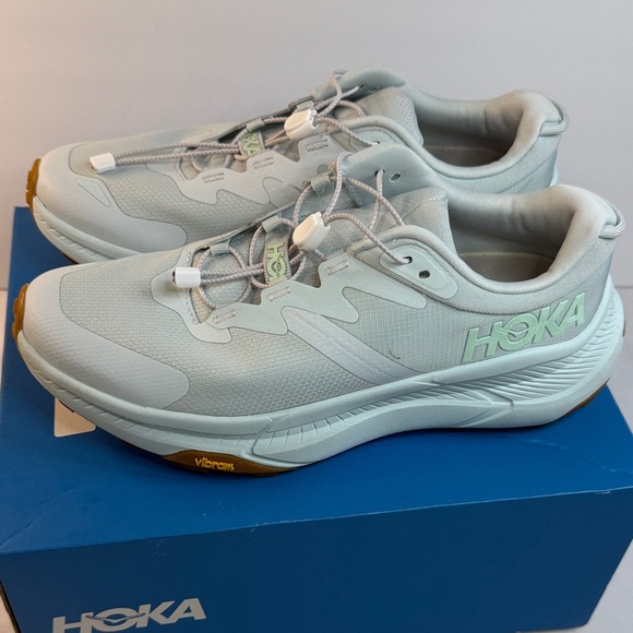 Hoka Transport Athletic Shoes in Light Blue and White - Picture 4 of 9